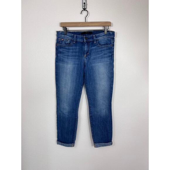 Joe’s Jeans Cigarette Fit Blue Denim Cropped Skinny Jeans Size 30 - Picture 1 of 8